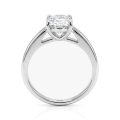 Elara - solitér s moissanitem v polštářkovém brusu | My Moissanite