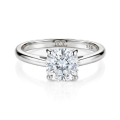 Elara - solitér s moissanitem v polštářkovém brusu | My Moissanite