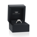Cirilla - cluster prsten s moissanitem a pavé
