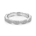 Seraph - eternity prsten s moissanitem s propleteným designem v pavé