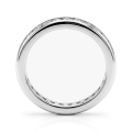 Zenora - eternity prsten s moissanitem a drážkovým osazením